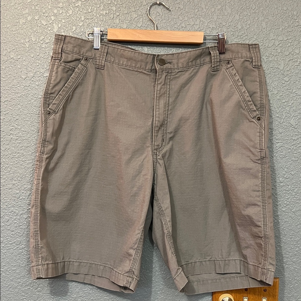 Carhartt Force Gray Ripstop Shorts 100240 066 Relaxed Fit Mens Size 40